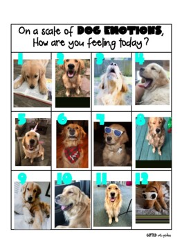 SEL Check-in Dog Scale by Cynthia Nalbach