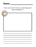Emotion Drawing and Writing Worksheets