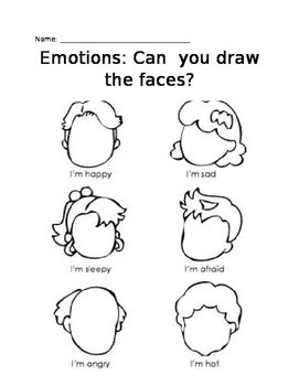 Emotion Faces by A Curly Classroom | TPT