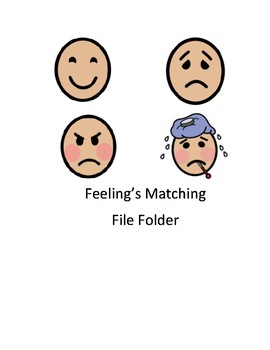 Preview of Emotion File Folder Game for Students with Autism
