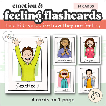 Emotion Flashcards | Feelings Flashcards | Feelings Cards With Pictures