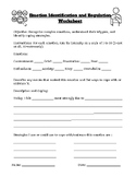 Emotion Identification & Regulation Worksheet