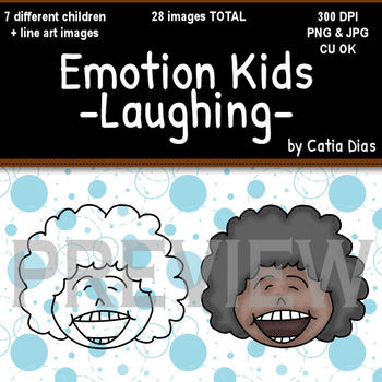 children laughing clip art