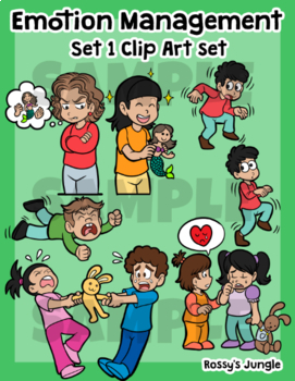 Preview of Emotion Management  Clip art MiniSet 1