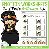 Emotion Matching Cut & Paste Worksheets: Halloween