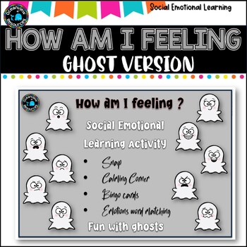 Preview of Emotion /Mental Health Check In | Social Emotional Learning-Ghost Version