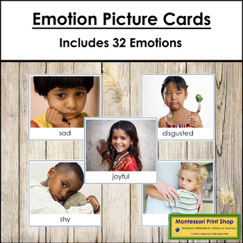 Preview of Emotion Picture Cards - Identify and Express Children's Emotions