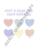Emotion Playlist Therapy/Counseling Activity