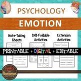 Emotion - Psychology Interactive Note-taking Activities