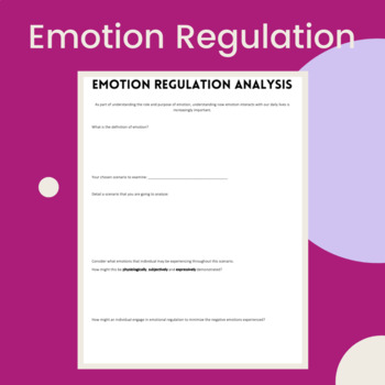 essay on emotion regulation