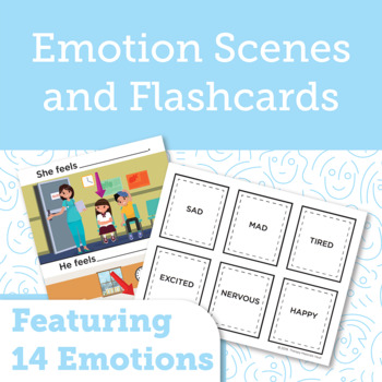 Preview of Emotion Scenes and Flashcards: Featuring 14 Emotions