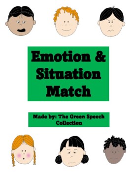 Preview of Emotion & Situation Match with Questions