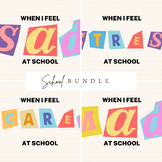 Preview of Emotion Social Stories - AT SCHOOL (Bundle)