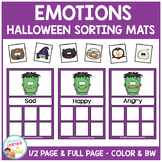 Emotion Sorting Mats: Halloween