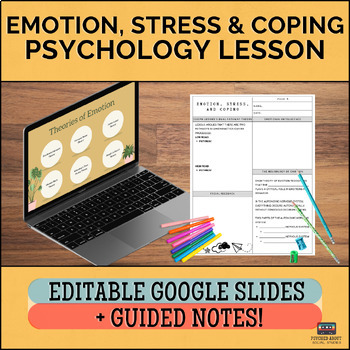Preview of Emotion, Stress, and Coping in Psychology - Lecture and Guided Notes!