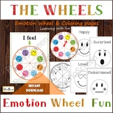 Emotion Wheel, Emotion learning set, Coloring, Autism, Spe