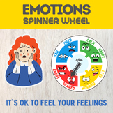 Emotion Wheel Self-Regulation Zones Tool Feeling Spinner C