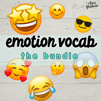 Preview of Emotion Words SEL Vocabulary BUNDLE