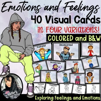 Preview of Emotions and Feelings Visual Cards