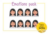 Emotions pack - girl 1