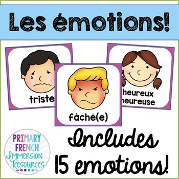 Preview of Emotion posters - French - les émotions