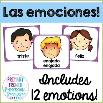 Emotion posters - Spanish - Las emociones by Primary French Immersion
