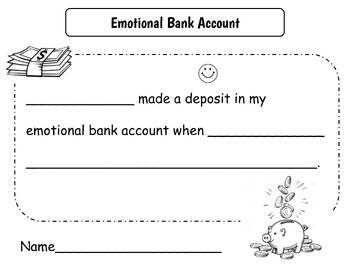 Preview of Emotional Bank Account