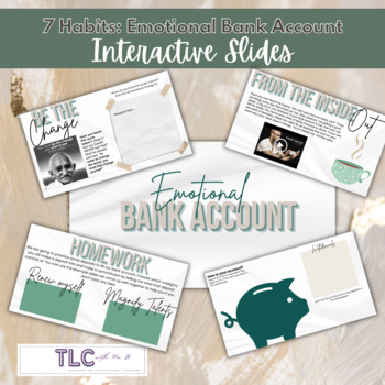 Preview of Emotional Bank Account Interactive Lesson Slides
