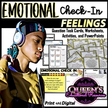 Preview of Feelings and Emotions Check-In | Emotional Regulation | Feelings | Emotions