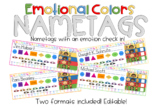 Emotional Colors Nametags - Check In - Emotional & Self Re