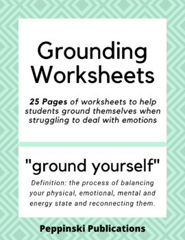 Preview of Emotional Grounding Worksheets