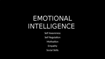 Preview of Emotional Intelligence Lecture Presentation