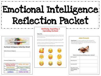 Preview of Emotional Intelligence Student Reflection Packet