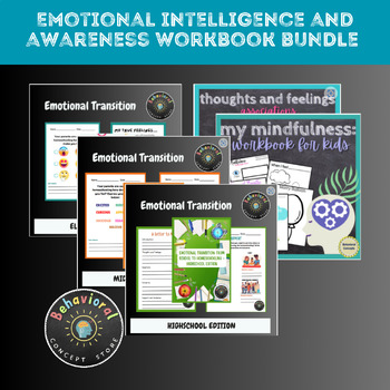 Preview of Emotional Intelligence and Awareness bundle