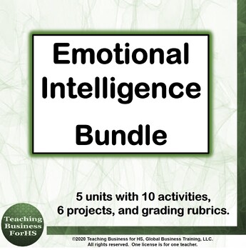 Preview of Emotional Intelligence and SEL Bundle - CTE