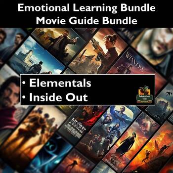 Preview of Social Emotional Learning Movie Guide Bundle: Elementals, & Inside Out!