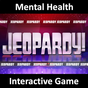 Preview of Emotional Mental Health Jeopardy - An Interactive Health Game