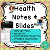 Social Emotion Learning Bundle - Health Notebook Editable 