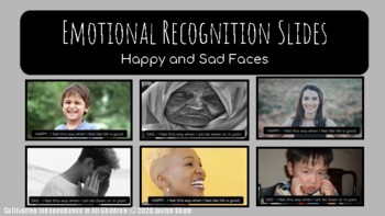 Preview of SEL ACTIVITIES Emotional Recognition Slides (Happy and Sad)
