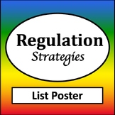 Emotional Regulation Poster  w/ List {Behavior Regulation 