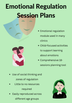 Preview of Emotional Regulation Activities and Session Outlines Planning Tool by OTs