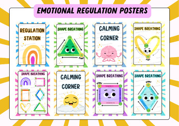 Preview of Emotional Regulation & Calming Corner Classroom Posters