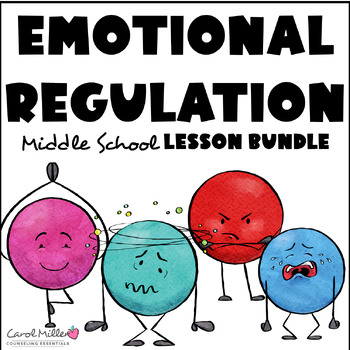 Preview of Emotional Regulation Character Trait Lesson Bundle