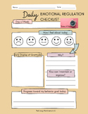 Emotional Regulation Checklist