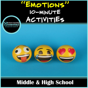 Preview of Emotional Regulation, Emotions Activities- Middle & High School