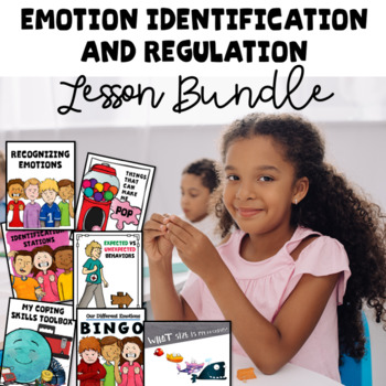 Preview of Emotional Regulation Lesson Bundle For Elementary