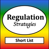 Emotional Regulation Strategies Poster {Self Regulation Ac