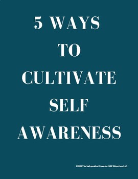 Preview of Emotional Regulation Skills: 5 Ways To Cultivate Self Awareness