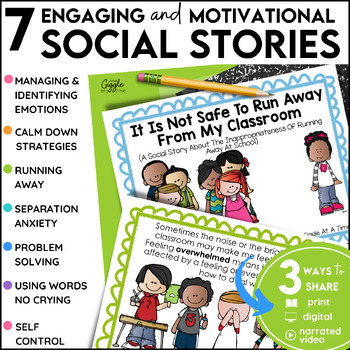 Self Regulation Social Stories Skills Activities Self Control Calm Down ...