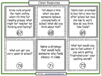 Emotional Regulation Task Cards by School Counseling Files | TpT